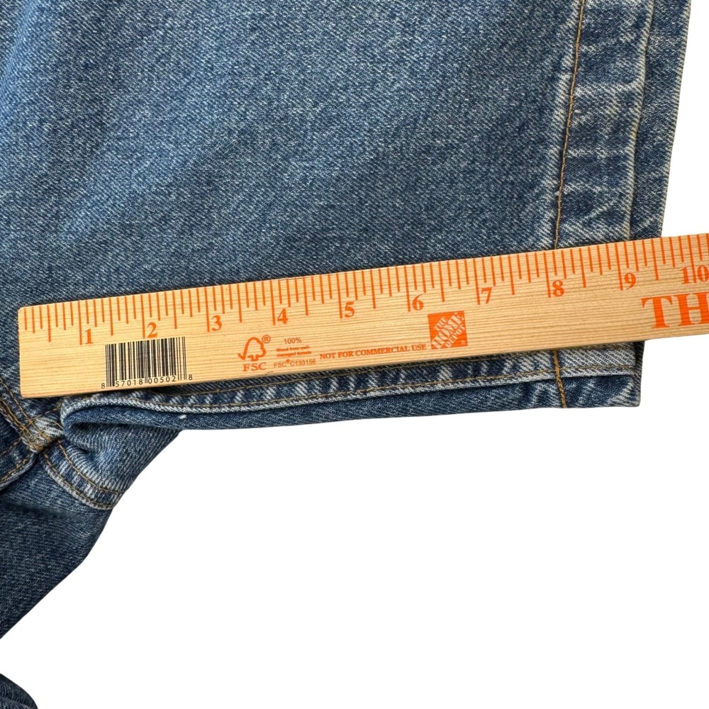 VTG 90s Made In USA Levi's Orange Tab Jean Shorts Men's Size 40 Loose Fit - Picture 8 of 10